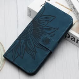 Funda iPhon 14 Wallet Flip Phone Case for iPhone 17 16 15 14 13 12 11 Pro Max 7 8 Plus Cases Sunflower Leather Back Cover Women