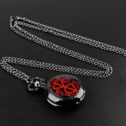 Creative design Glass Dome Quartz Pocket Watch with Chain Necklace Pendant Gift for Male Men Vintage Clock Retro Accessory