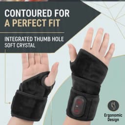 Electric Compress Hot Wrist Wrap 36/48 LEDs 3 Modes 660nm 850nm Infrared Wearable Joint Support Portable Hand Relaxation Brace
