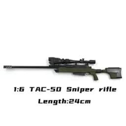 1/6 Painted Assemble Gun SVD Sniper Rifle AWM TAC-50 PSG-1 DSR-1 MK14 Assault Rifle Soldier Arms Military Model Toys