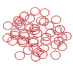 50pcs 8mm 10mm Colorful Single Loop Ring Metal Closed End Single Ring For Diy Jewelry Making Connectors Accessories Supplies