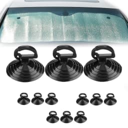 12PCS Car Window Suction Cup Car Glass Windshield Sunshade Suction Cups PVC Sucker Car Interior Accessories for Automotive Visor