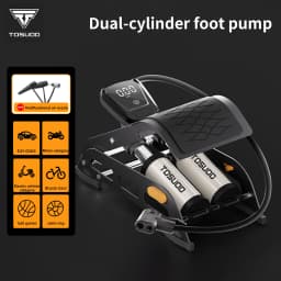 TOSUOD Foot Pump High Pressure Bicycle Pump Universal Foot Pedal Air Pump With Hose Quick Connect For All Vehicle Tires