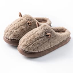 Women's Winter Warm Cute Cartoon Slippers Closed Toe Non Slip Furry House Shoes Men Indoor Bedroom Thick Sole Plush Slippers