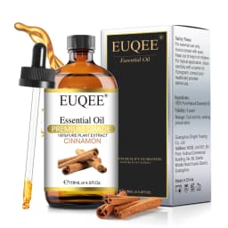 EUQEE 118ML Lavender Jasmine Eucalyptus Vanilla Peppermint Essential Oils with Glass Dropper|Aromatherapy, Humidifier,DIY Soap