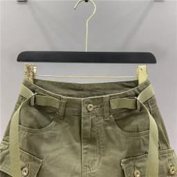 2024 New Fashion Three Dimensional Strap Pocket Wash High Tooling Denim Skirt Women Y2K Summer Vintage Casual Joker A Skirt