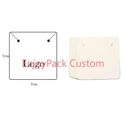 100Pieces Customize Personalize Logo Print Paper Jewelry Thank You Necklace Earring Holder Cards Packing Display Stand Wholesale