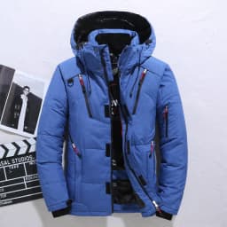 Men Down Jacket -20 Degree Winter Parkas Male White Duck Down Jacket Hooded Outdoor Thick Warm Padded Snow Coat Oversized M-4XL