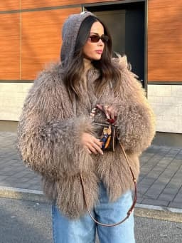 OFTBUY Natural Mongolia Sheep Fur Coat Thick Warm Short Real FurJacket Outerwear Female New Fashion Autumn Winter Clothes Women