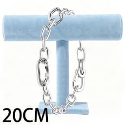 2026 New 925 Silver Women's Classic Logo Heart Shaped ME Chain Link Open Loop Bracelet Display Tool Exquisite DIY Charm Jewelry
