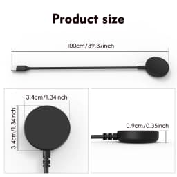 Wireless Charger Galaxy Watch Charger for Galaxy Watch 3/4/5/6/7/8/9, FE, Ultra1/2, 4/6/8 Classic.5 Pro, Active 1/2 USB-A USB-C