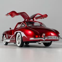 1:24 Benz 300SL Coca Cola Pepsi Cola Classic Vintage Car Alloy Diecast Model Car Sound And Light Pull Back Collection Hobby Gift