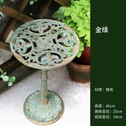 Vintage Do Old Stand for Flowers Iron Art Floor Plant Shelves Balcony Decoration Storage Shelf Stable Durable Indoor Gardening