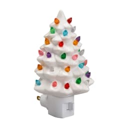 Santa Claus Atmosphere Night Light Resin Made 7 Watts Power Bright White Light Christmas Tree Night green