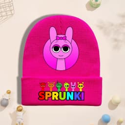 Sprunki Knitted Hat for Children Anime Cartoon Cute Knit Hat Boys Girls Winter Warm Fashion Cap Kids Windproof Hip Hop Caps Gift