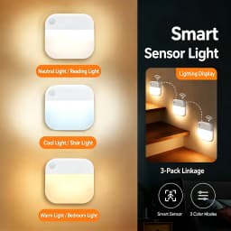 Night Light Motion Sensor With LED Light EU Plug Lamps Children'S Night Light Wireless Night Lamp For Bedside Table Bedroom