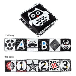 0-12Months Soft Baby Books 3D Touch Feel High Contrast Cloth Book Infant Early Learning Toy Toddlers Sensory Activity Cloth Book