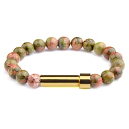 Natural Stone Couples Bracelet Secret Message Tube Notes Can Be Placed Friendship Bracelets For Women Men Charming Jewelry