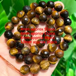 Various Styles Natural Yellow Tiger Eye Stone Beads Irregular Rondelle Column Spacer Bead for Jewelry DIY Making Bracelet Crafts