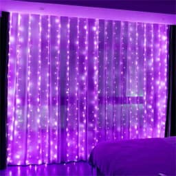 USB Curtain Lights - 8 Lighting Modes LED Fairy String Light for Christmas Halloween New Year Wedding Party Home Garden Decor