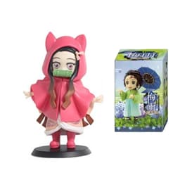  12cm New Demon Slayer Plum Rain Series 13pcs/set Blind Box Figure surprise Box Tanjiro Kamado Nezuko Action Model Toys Gifts