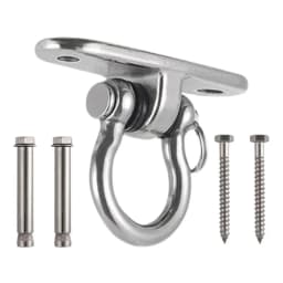 360 Rotating Swing Hangers Set 304 Stainless Steel Hanging Brackets Hammock Chair Hooks Ceiling Wall Mount Heavy Duty