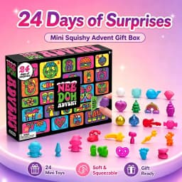 Needoh 13-Day Halloween Advent Calendar Funky Frights Theme Spooky Squishy Slow Rise Stress Relief Toys Countdown Gift Box
