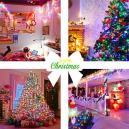 String Lights Battery Powered 20/40/100 LED Outdoor Lights with Remote Dimmable Timer 8Modes for Wedding Party Garden Decoration