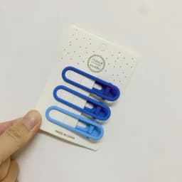 Blue Series Hair Clip Gradient Color Bangs Side Clips Metal Snap Hairpin Heart Star Headwear Sweet Hair Accessories