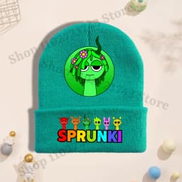 Sprunki Knitted Hat for Children Anime Cartoon Cute Knit Hat Boys Girls Winter Warm Fashion Cap Kids Windproof Hip Hop Caps Gift
