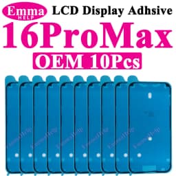 10pcs Waterproof Seal Sticker Back Cover Side For iPhone 16 Plus 15 Pro Max 14 17E Front LCD Display Adhesive Glue