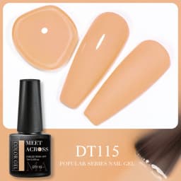 MEET ACROSS 7ml Orange Red Pink Gel Nail Polish Laser Sparkling Soak Off Semi Permanent Nail Art UV Gel Varnishes Spring Summer