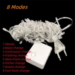 String Light 100LED 10M Christmas/Wedding/Party Decoration Lights Garland AC 110V 220V Outdoor Waterproof LED Lamp 9 Colors LED