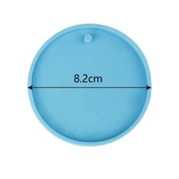 5 Size Round Tag Pendant Silicone Mold DIY Keychain Crystal Epoxy Resin Mold Hand Gift For Christmas Home Decoration Accessory