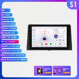 10.1"Carplay Android 14 Auto Car Radio for Citroen Berlingo 2019 Peugeot Partner Rifter 2020 Opel Combo Multimedia Player Gps