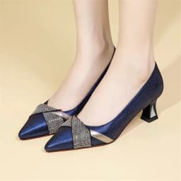 cresfimix women classic pointed toe brown patent leather spring slip on stiletto heel shoes lady casual comfort work pumps ab661