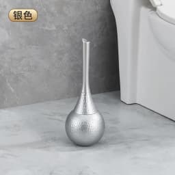 Luxury Gold Toilet Brush Set Replaceable Nylon Soft Bristle Brush Long Handle For WC Bathroom Accessories Cleaning Tools