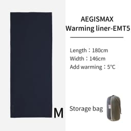 AEGISMAX Thermolite Sleeping Bag Liner Warming 5/8 Celsius Outdoor Camping Travel Portable Single Bed Sheet Lock Temperature