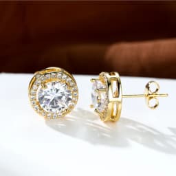 Pass Diamond Tester Pen Moissanite And Zircon Stud Earrings For Women 100% Real 925 Sterling Silver GRA Certificates D VVS1