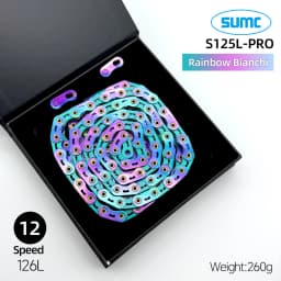 sumc 12 speed bike chain crescent chain road bike mountain bike chain 126 links ultra light bike chain for Shimano