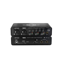 UX22 Audio Interface 192kHz 32-Bit USB Sound Card for Studio Recording Live Streaming Podcast DAW Music Production & YouTube