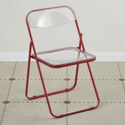 Modern Simple Acrylic Transparent Folding Chair Portable Dining Leisure Chair for Home Living Room Balcony