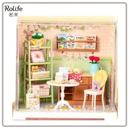 New Original Rolife Super World DIY Wooden Mini House Scene Assembly Toy Model Blind Box Prop Landscape Children's Gift in Stock