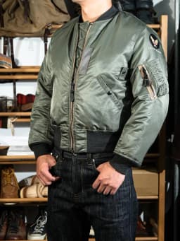 MA1 American Style Bomber Jacket Standard Fit Cotton Wool Nylon Thread Flight Jacket Casual Fashion Urban Youth Thickened