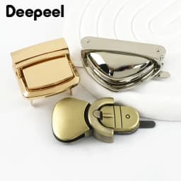 2Pcs Metal Bag Lock Buckles Turn Twist Locks for Women's Handbag Shoulder Bags Closure Latch Clasp DIY Hardware Accessories