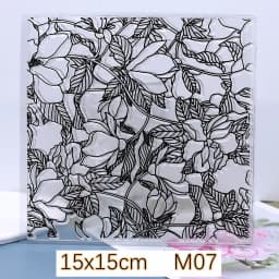 Polymer Clay Texture DIY Pottery Clay Jewelry Emboss Tree Leaf Flower Stamp Soft Pottery Polymer Clay Tools Mandala Plants Stamp