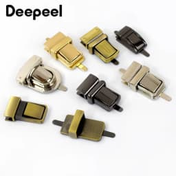 2/4Pcs Metal Bag Lock Buckles Twist Turn Lock Snap Clasp for Handbag Purse Closure Replacement Repair DIY Hardware Accessories