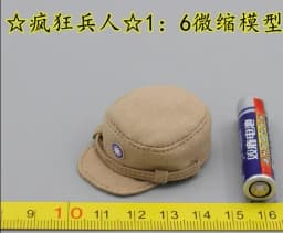 1/6 Scale Soldier Hat Helmet Cover Soldier Boat Cap Grey Miniature Air Marshal Cornice Cap Model 1/6 Soldier Accessories