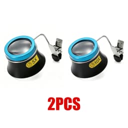 5X 10X 20X Eyeglass Magnifier Clip-On Eye Loupe Magnifying Glass Portable Eyepiece Process Operation for Watchmakers Repair Tool