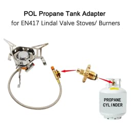 POL Propane Tank Adapter Copper LPG Tank Connector to EN417 Lindal Valve Stoves American Outdoor Gas Cylinder Adapter.